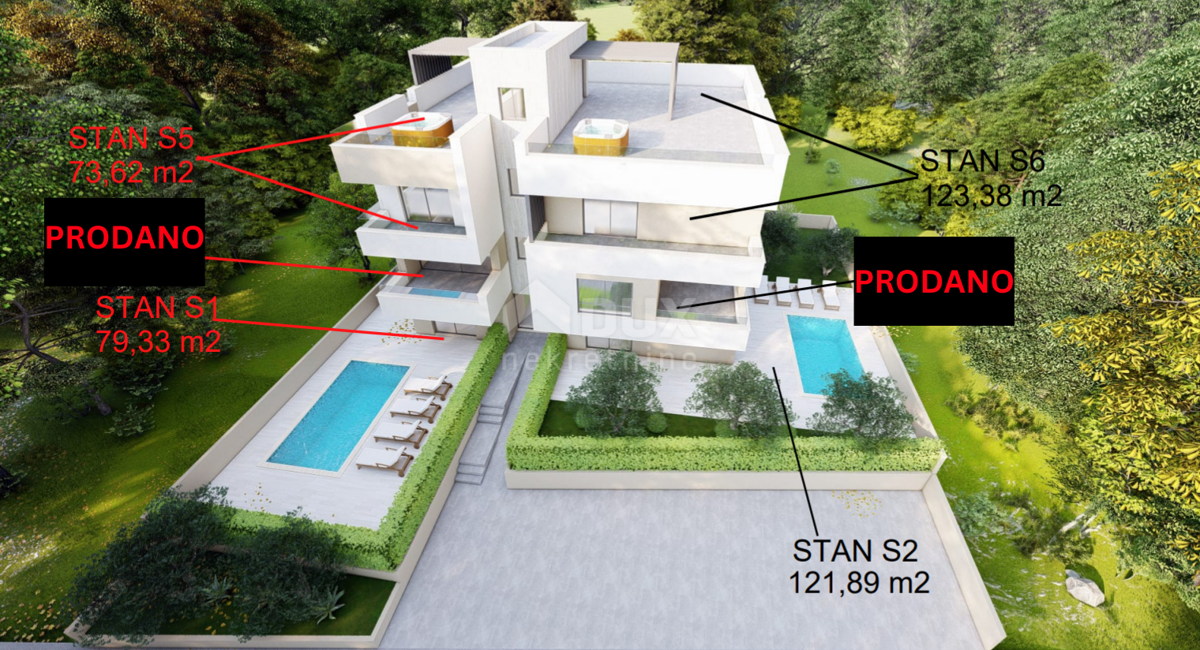 Appartamento Maslenica, Jasenice, 79,33m2