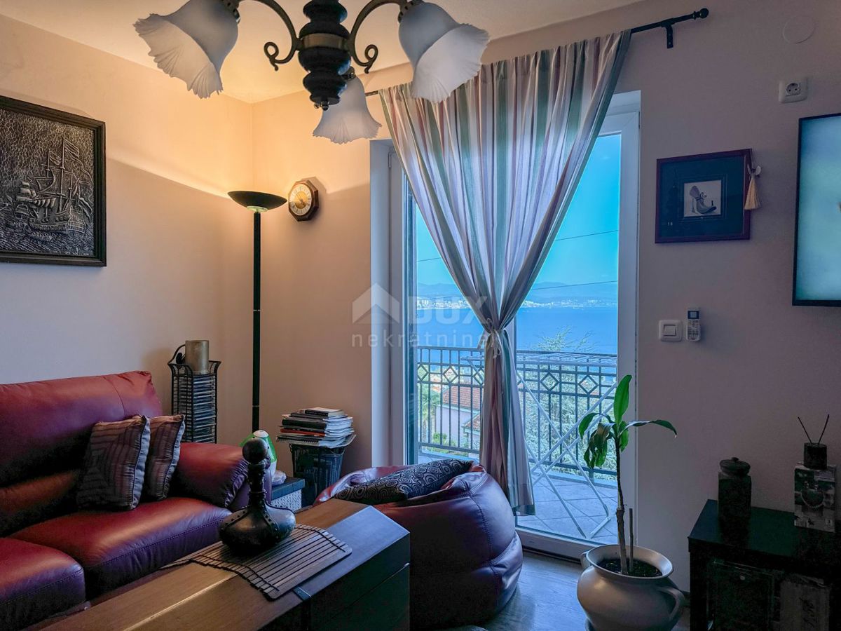 OPATIJA, IČIĆI – appartamento più grande in una casa privata con splendida vista sul mare, terrazza, vicino al mare