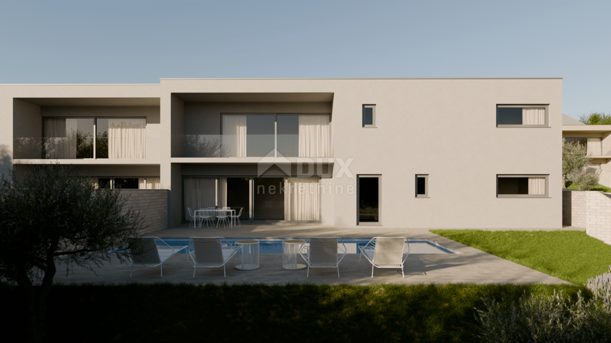 ISOLA DI KRK, BRZAC - Moderna casa bifamiliare con piscina 40 m2