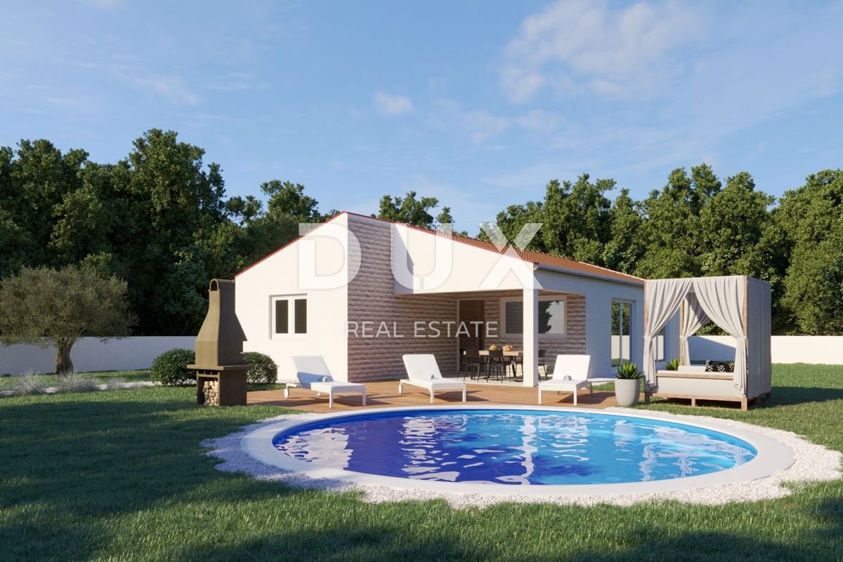 ISTRIA, TINJAN - Casa prefabbricata con piscina 