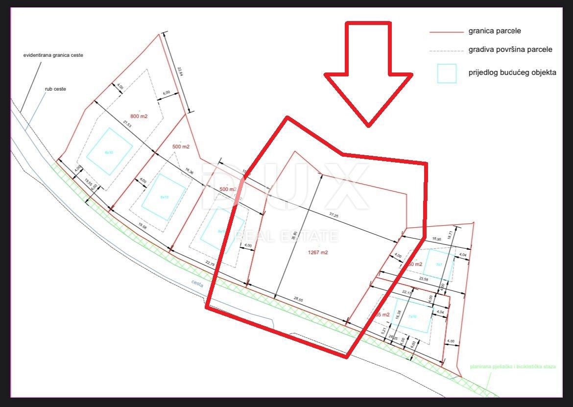 GORSKI KOTAR, LOKVE - attraente terreno di 1267m2 per una casa familiare / villa / appartamenti / casa in affitto / casa vacanze 