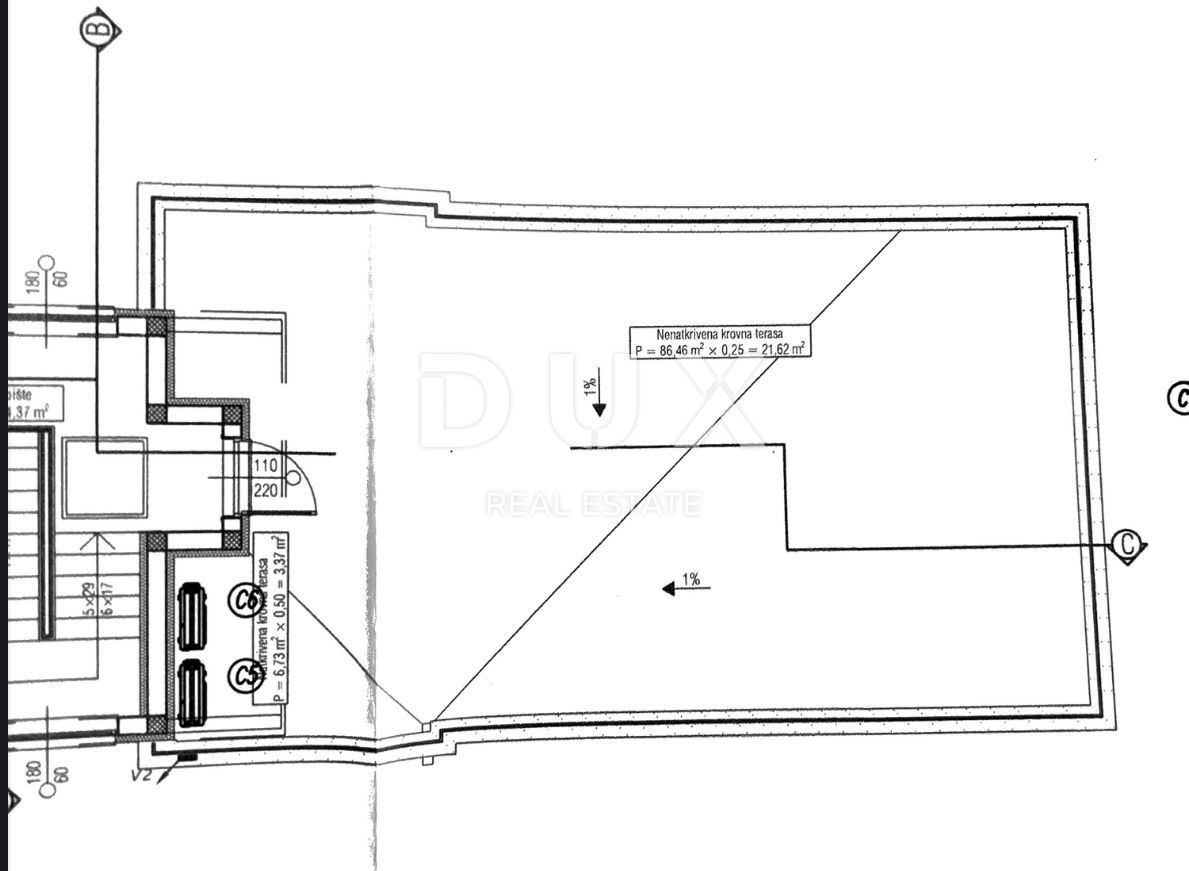 ZADAR, VRSI - appartamento in nuova costruzione S1 90 m²