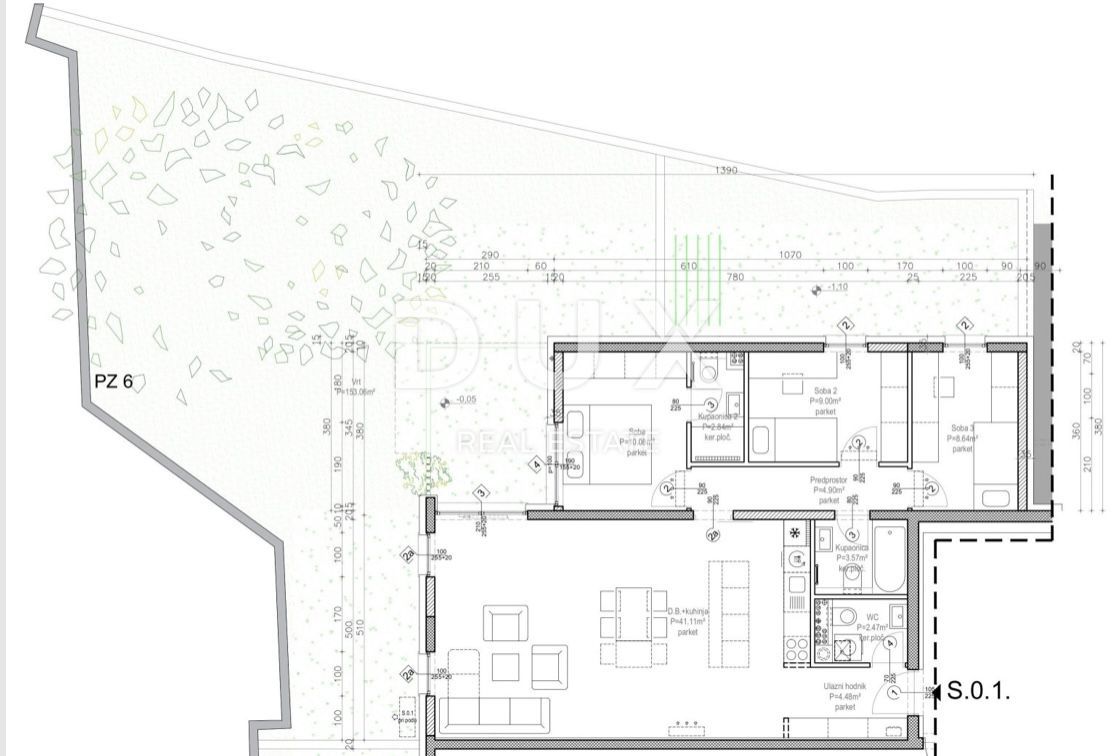 ZAGABRIA, JORDANOVAC - Lussuoso nuovo edificio S.1. 237,11 mq