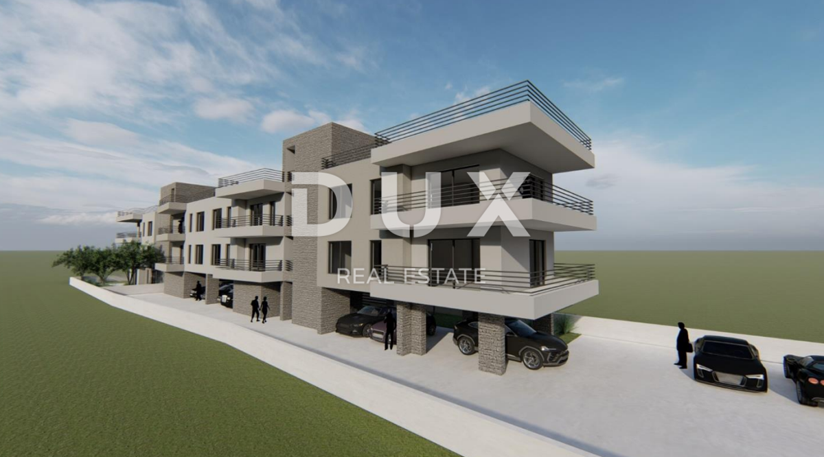 ZARA, ZATON - Terreno edificabile a 70 metri dalla spiaggia con progetto preliminare per un edificio con 9 appartamenti!