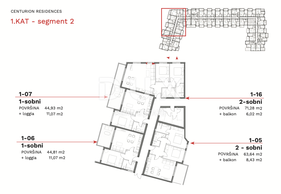ISTRIA, UMAGO - Appartamento di alta qualità con 2 camere da letto e balcone in un nuovo edificio