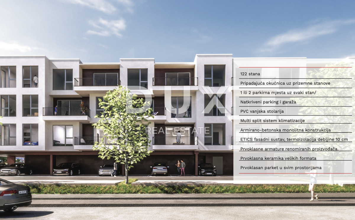 ISTRIA, UMAGO - Appartamento di alta qualità con 2 camere da letto e balcone in un nuovo edificio