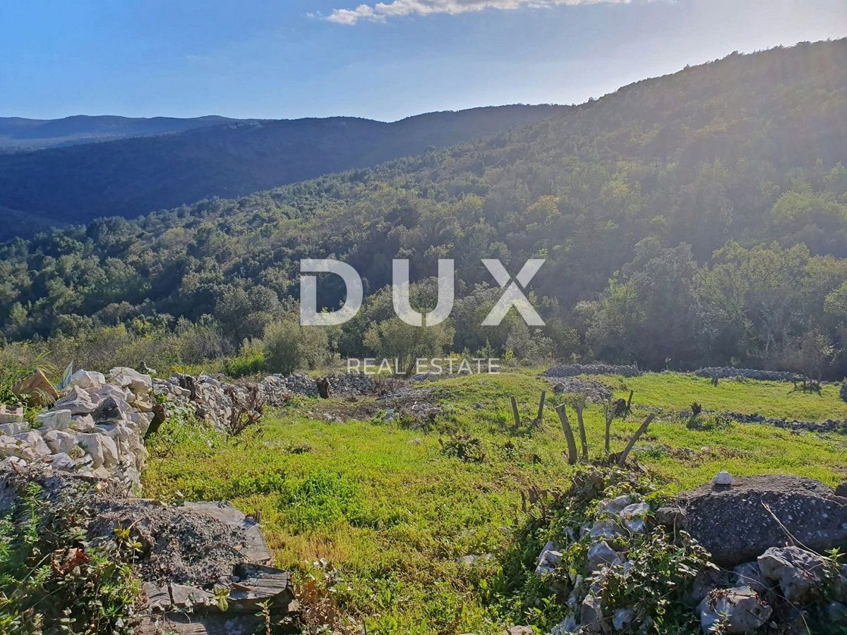 ISTRIA, RABAC - Terreno edificabile unico con vista panoramica sul mare