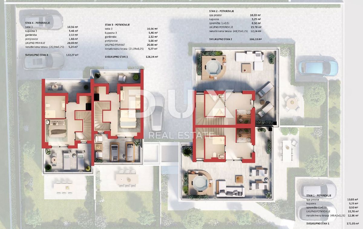 ISTRIA, PARENZO - Nuova palazzina bifamiliare con giardino e zona spa, vicino al mare