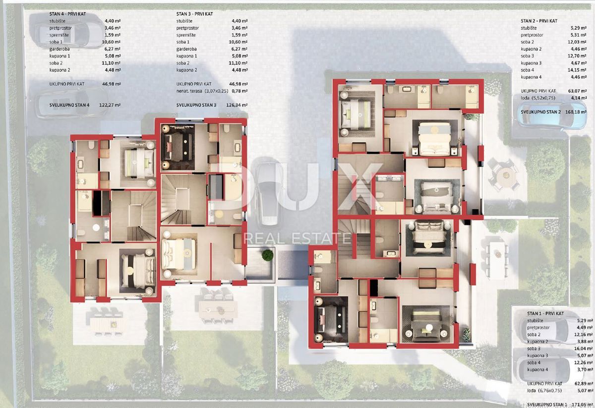 ISTRIA, PARENZO - Nuova palazzina bifamiliare con giardino e zona spa, vicino al mare