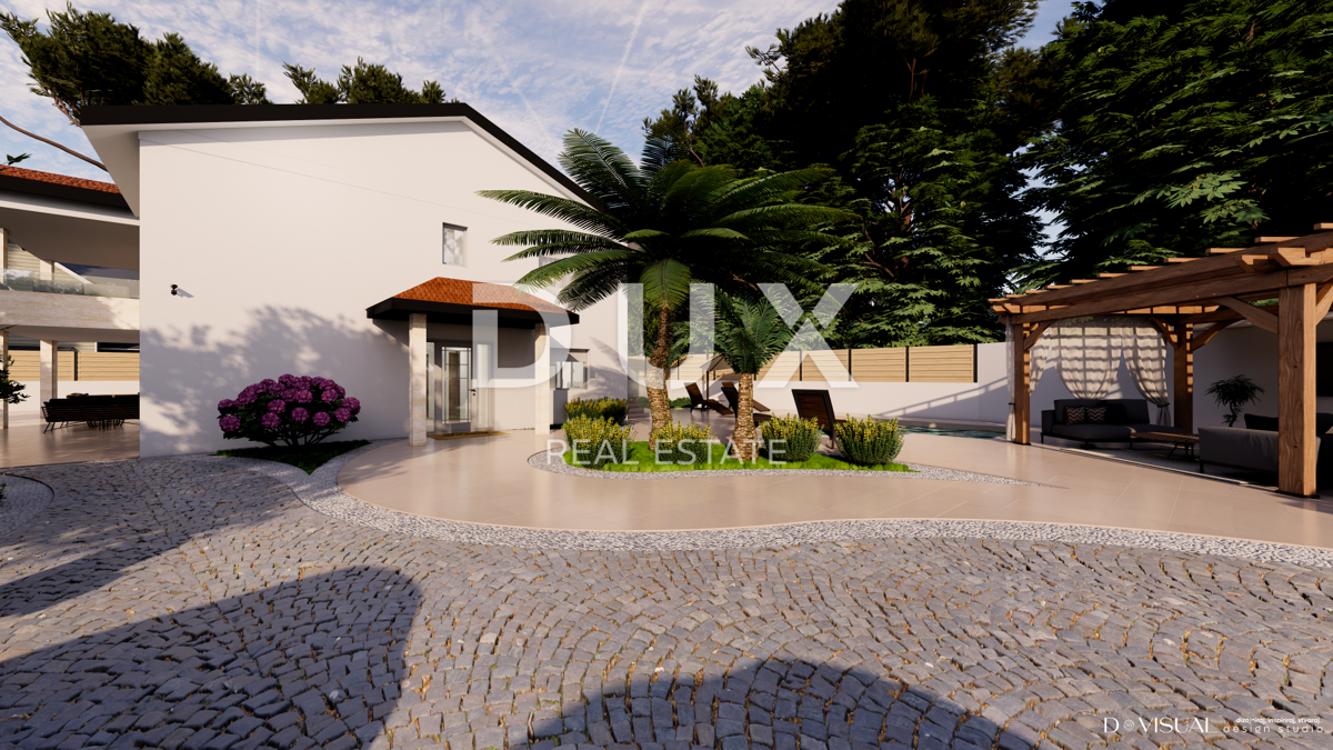 RIJEKA, SRDOČI - appartamento familiare di alta qualità con piscina, nuova costruzione. OPPORTUNITÀ
