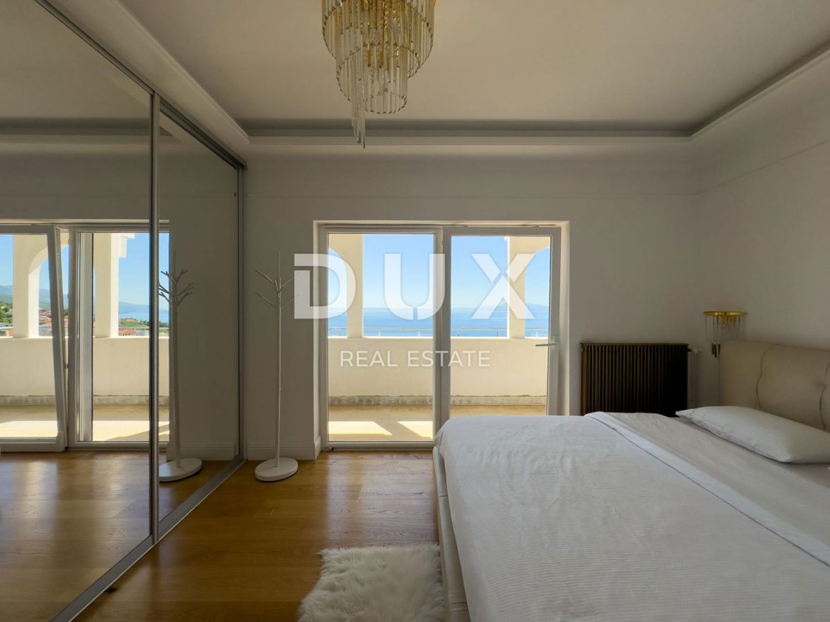 ABBAZIA, POBRI - SOLO CON NOI! Appartamento di design arredato con vista panoramica sul mare