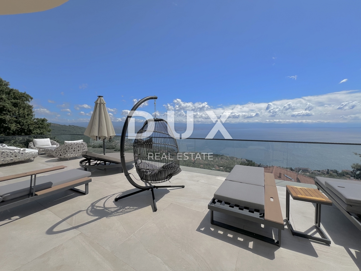 OPATIJA, LOVRAN – Appartamento esclusivo con vista panoramica e piscina