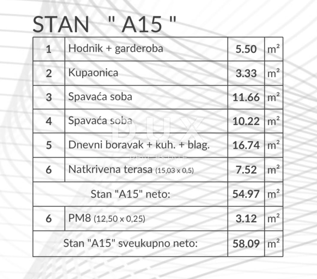 Appartamento Šikići, Pula, 53,46m2