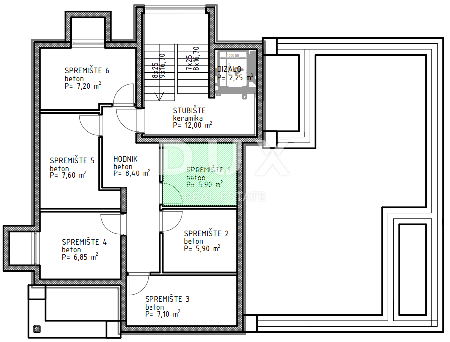 ZADAR, RAŽANAC - Nuovo edificio! Riscaldamento a pavimento, ascensore, vista mare, ripostiglio...! S1