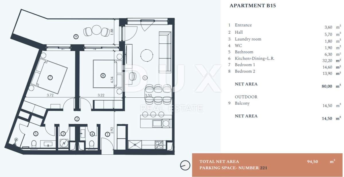 Appartamento Savudrija, Umag, 103,60m2