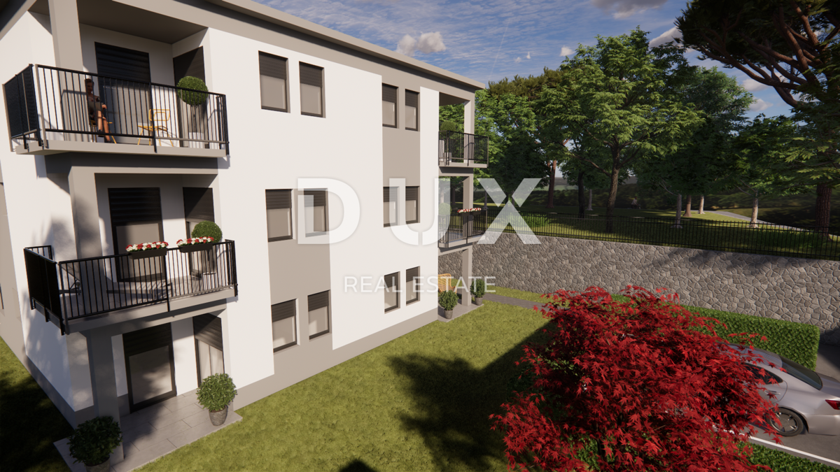 MATULJI, JUŠIĆI, JURDANI - appartamento al piano terra 62,34 m2 in un nuovo edificio DB+2S con giardino