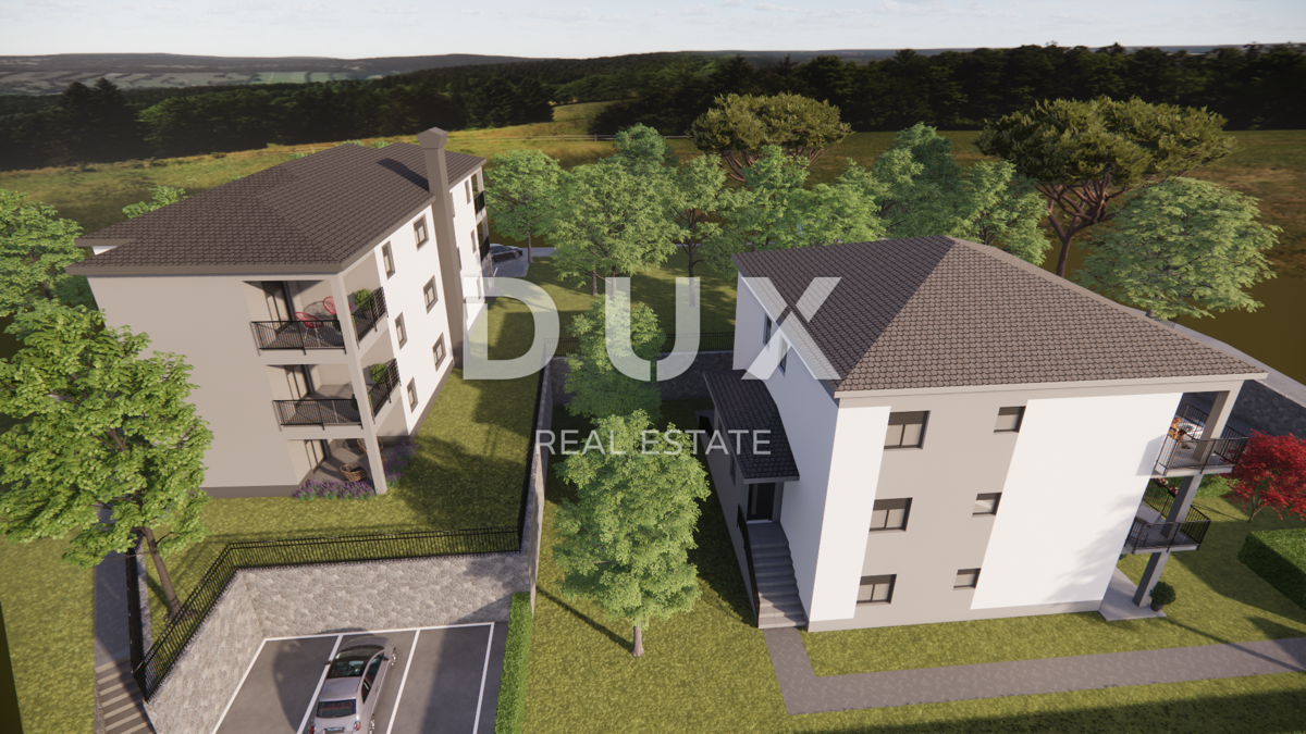 MATULJI, JUŠIĆI, JURDANI - appartamento al piano terra 62,34 m2 in un nuovo edificio DB+2S con giardino