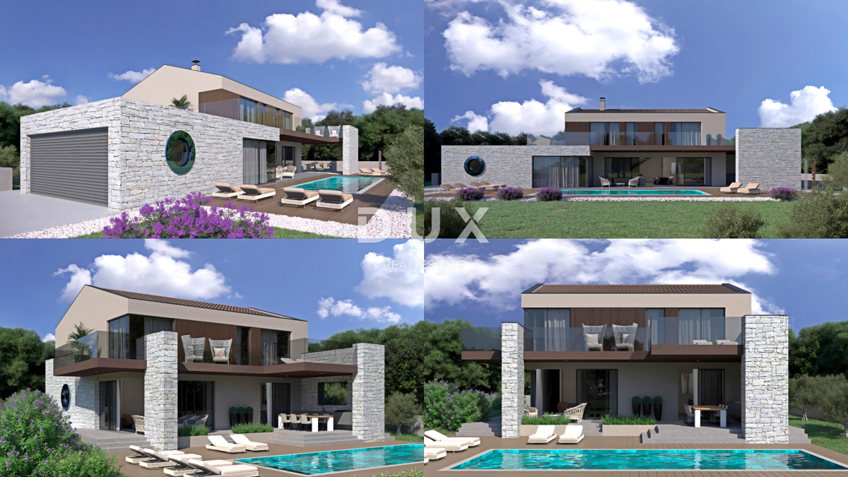 ISTRIA, LABIN - Quattro lotti edificabili con due permessi di costruzione