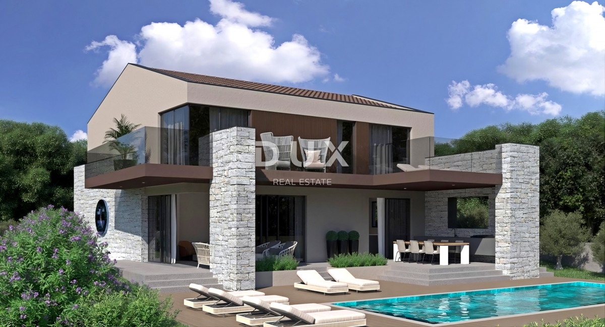 ISTRIA, LABIN - Quattro lotti edificabili con due permessi di costruzione