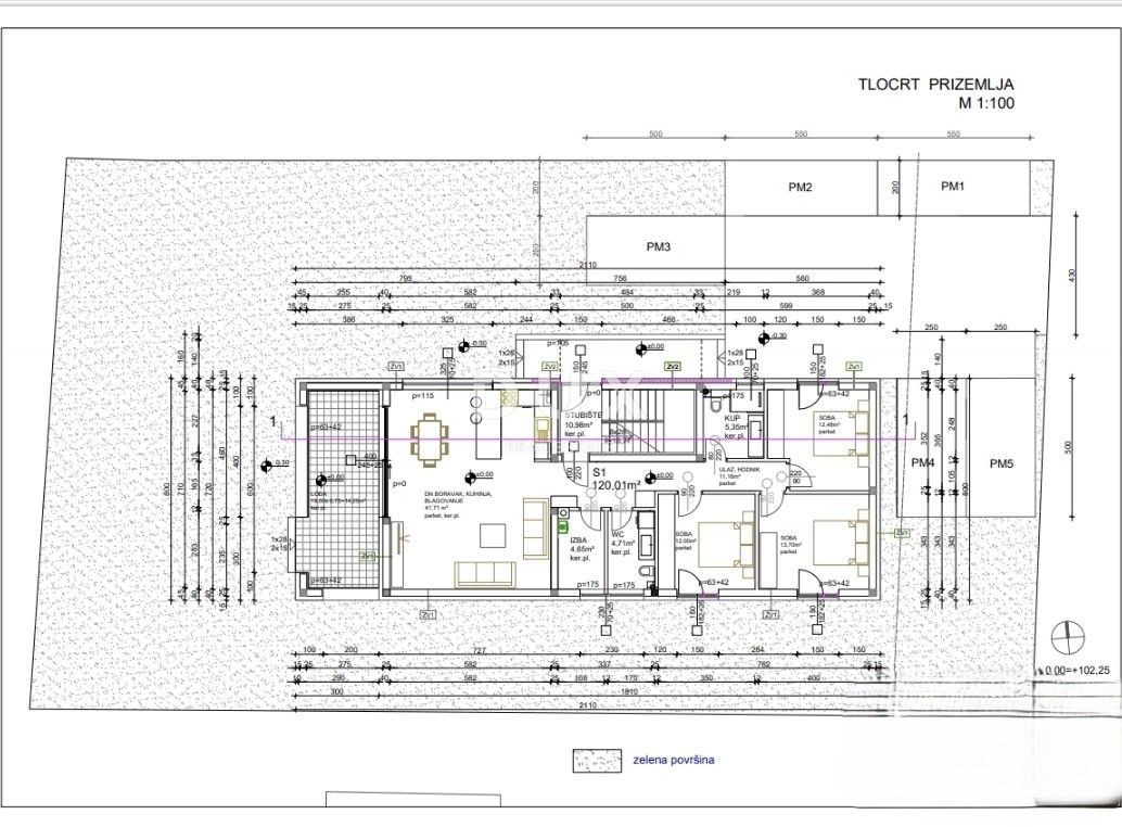 DUGO SELO - Appartamento di nuova costruzione con 4 camere da letto, terrazza e giardino