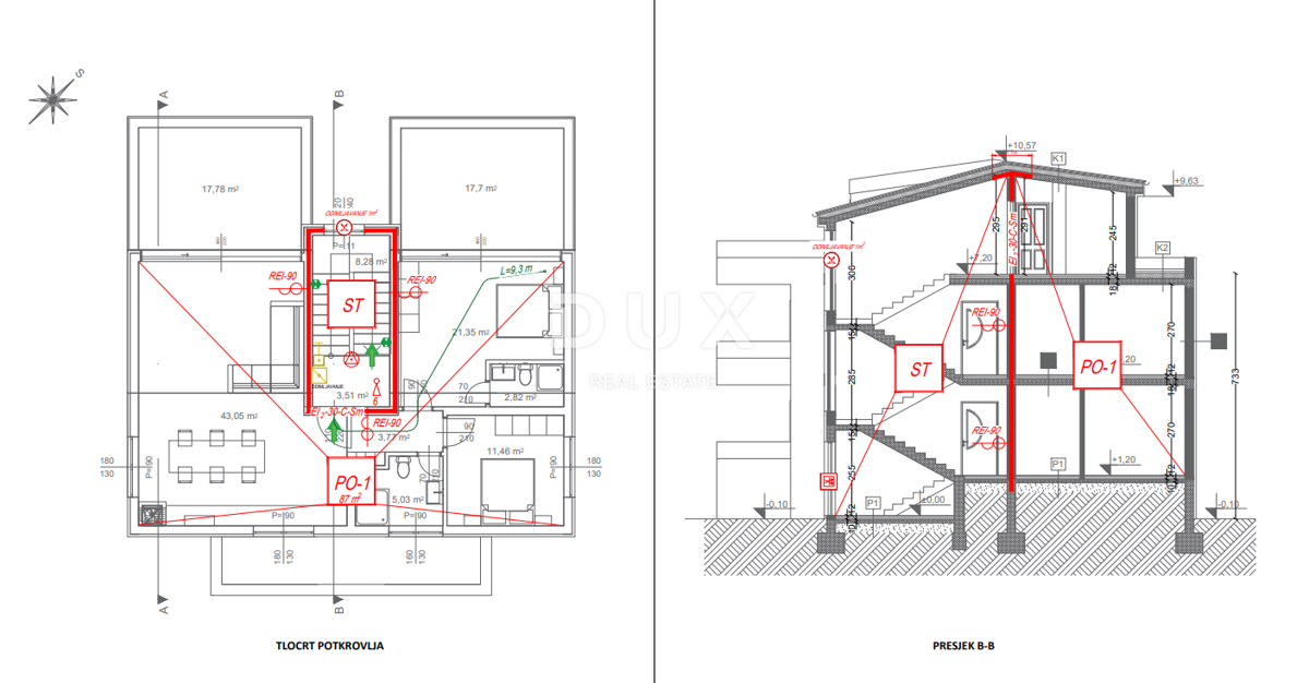 ISOLA DI PAG, PAG - esclusivo appartamento 2 camere da letto + soggiorno in un NUOVO EDIFICIO + terrazza! OCCASIONE!