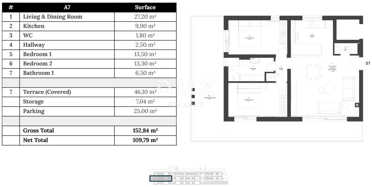 ZADAR, ZATON - Nuovo edificio con ascensore a 45 metri dalla spiaggia! A7