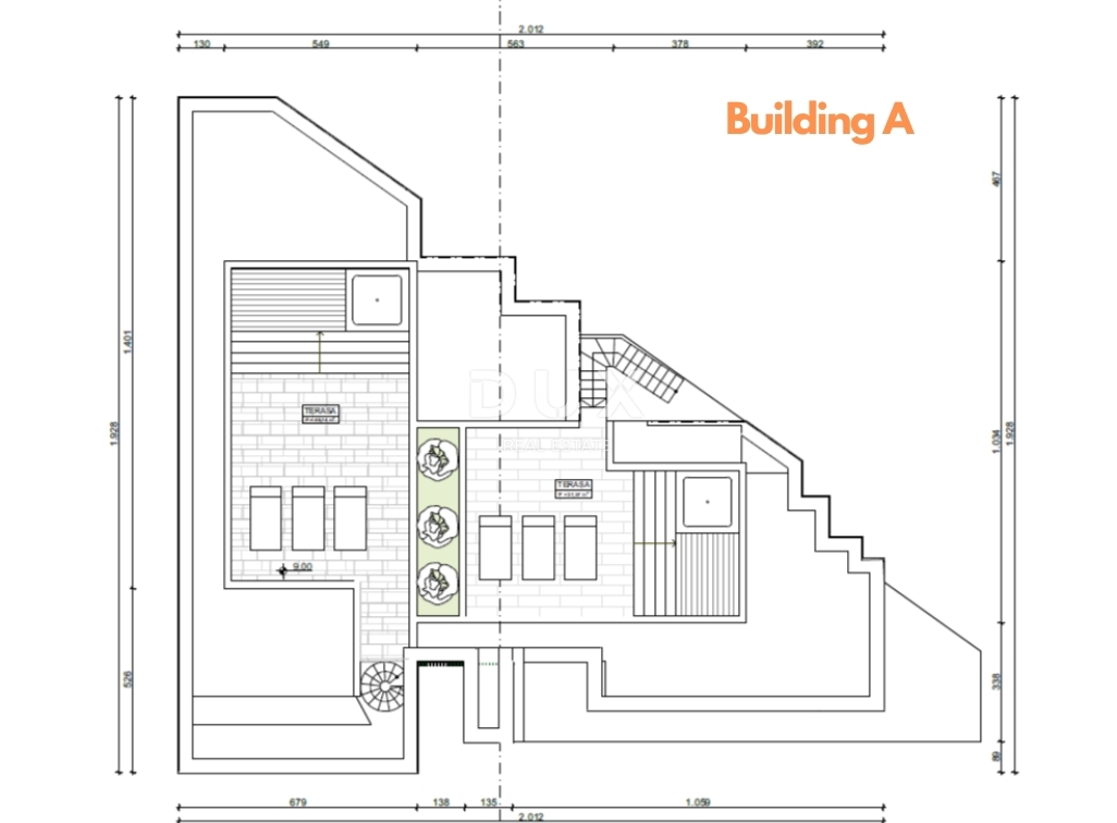 ABBAZIA, CENTRO - nuovo - 3 lotti edificabili per la costruzione di 18 appartamenti di lusso, posizione elevata sopra il centro