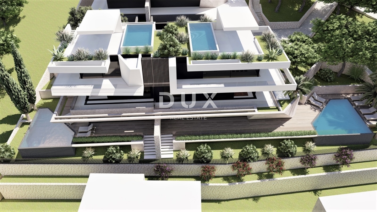 ABBAZIA, CENTRO - nuovo - 3 lotti edificabili per la costruzione di 18 appartamenti di lusso, posizione elevata sopra il centro