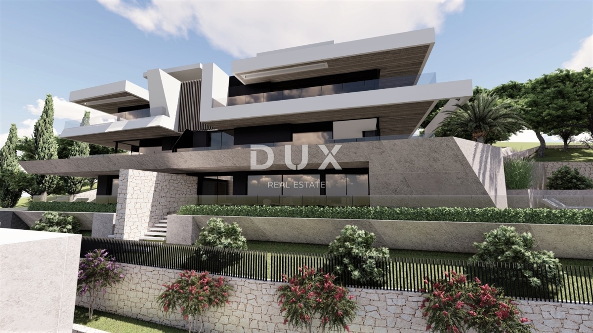 ABBAZIA, CENTRO - nuovo - 3 lotti edificabili per la costruzione di 18 appartamenti di lusso, posizione elevata sopra il centro