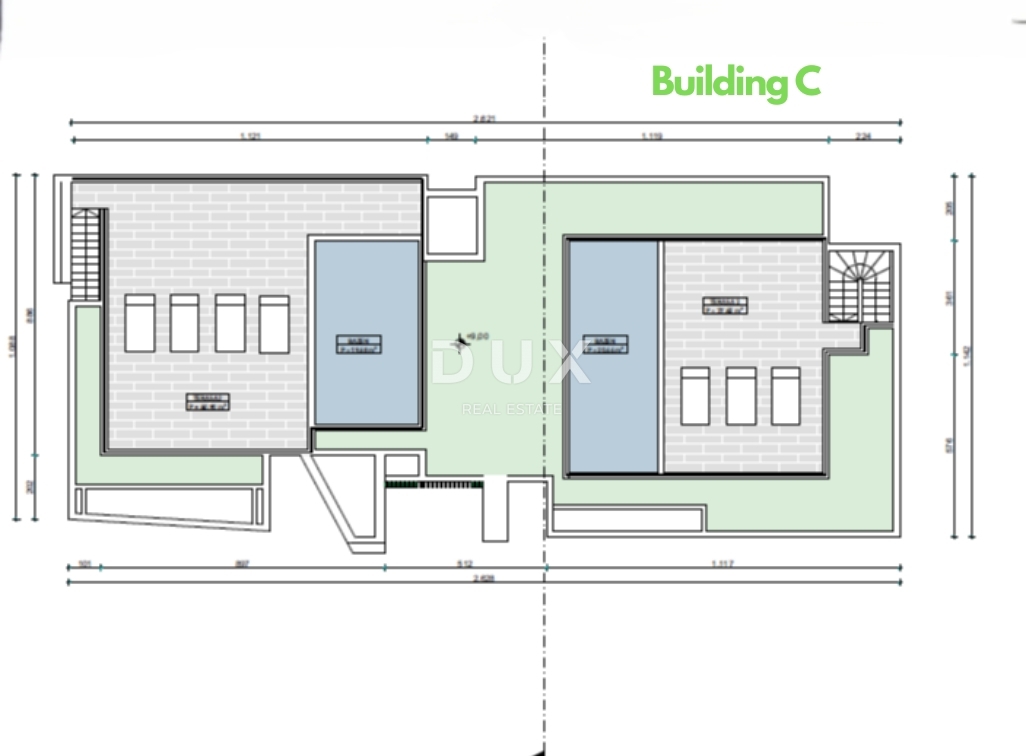 ABBAZIA, CENTRO - nuovo - 3 lotti edificabili per la costruzione di 18 appartamenti di lusso, posizione elevata sopra il centro