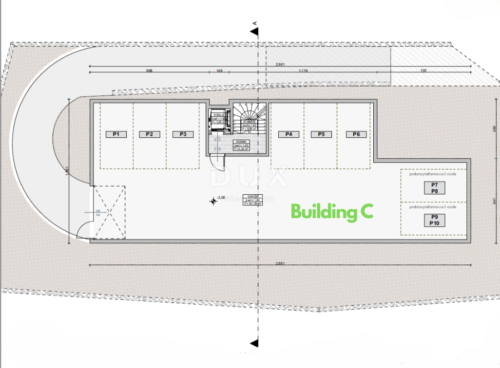 ABBAZIA, CENTRO - nuovo - 3 lotti edificabili per la costruzione di 18 appartamenti di lusso, posizione elevata sopra il centro
