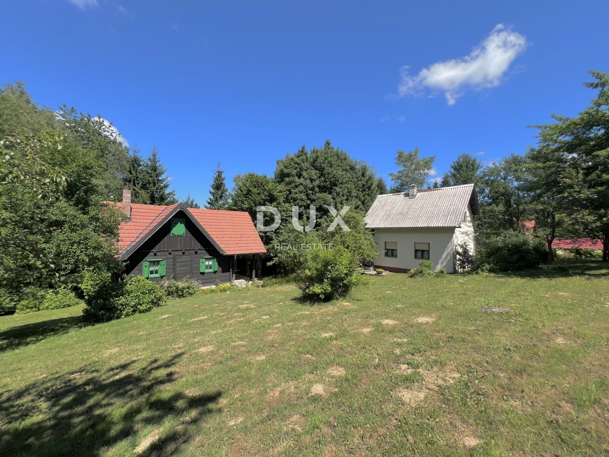 GORSKI KOTAR, HLEVCI – due case su un terreno di 2.869 m²