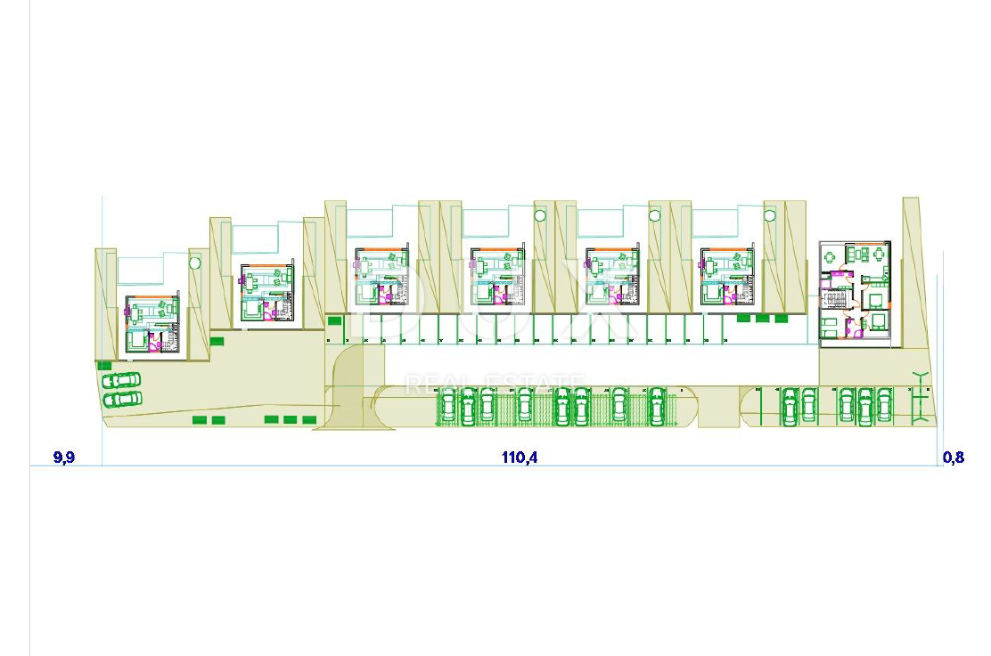 OPATIJA, BRSEČ, NAČINOVIĆI - terreno edificabile di 543 m2 con progetto per una villa e vista panoramica sul mare 