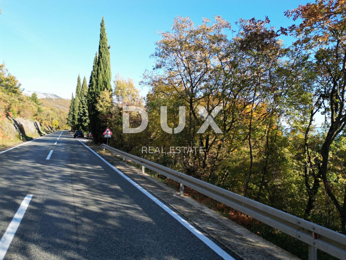 OPATIJA, BRSEČ, NAČINOVIĆI - terreno edificabile di 543 m2 con progetto per una villa e vista panoramica sul mare 