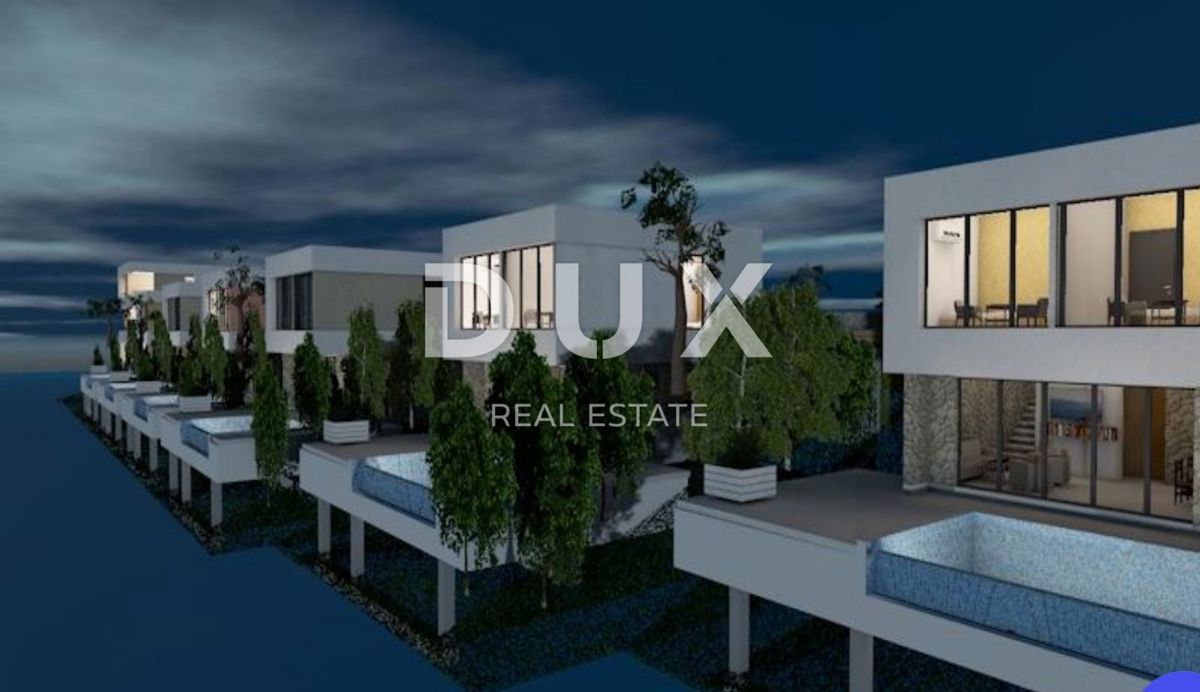 OPATIJA, BRSEČ, NAČINOVIĆI - terreno edificabile di 543 m2 con progetto per una villa e vista panoramica sul mare 