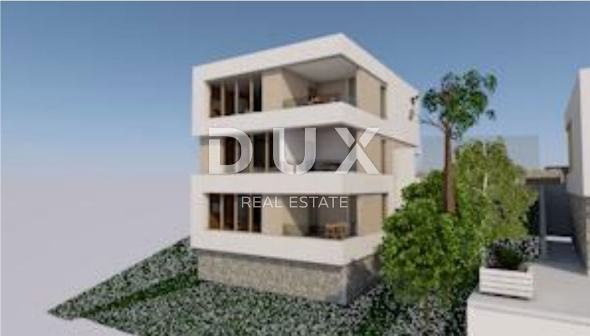 OPATIJA, BRSEČ, NAČINOVIĆI - terreno edificabile di 543 m2 con progetto per una villa e vista panoramica sul mare 