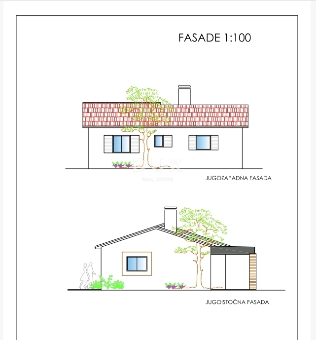 ISTRIA, ALBONA - Terreno edificabile 500 m2 con progetto