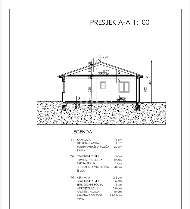 ISTRIA, ALBONA - Terreno edificabile 500 m2 con progetto