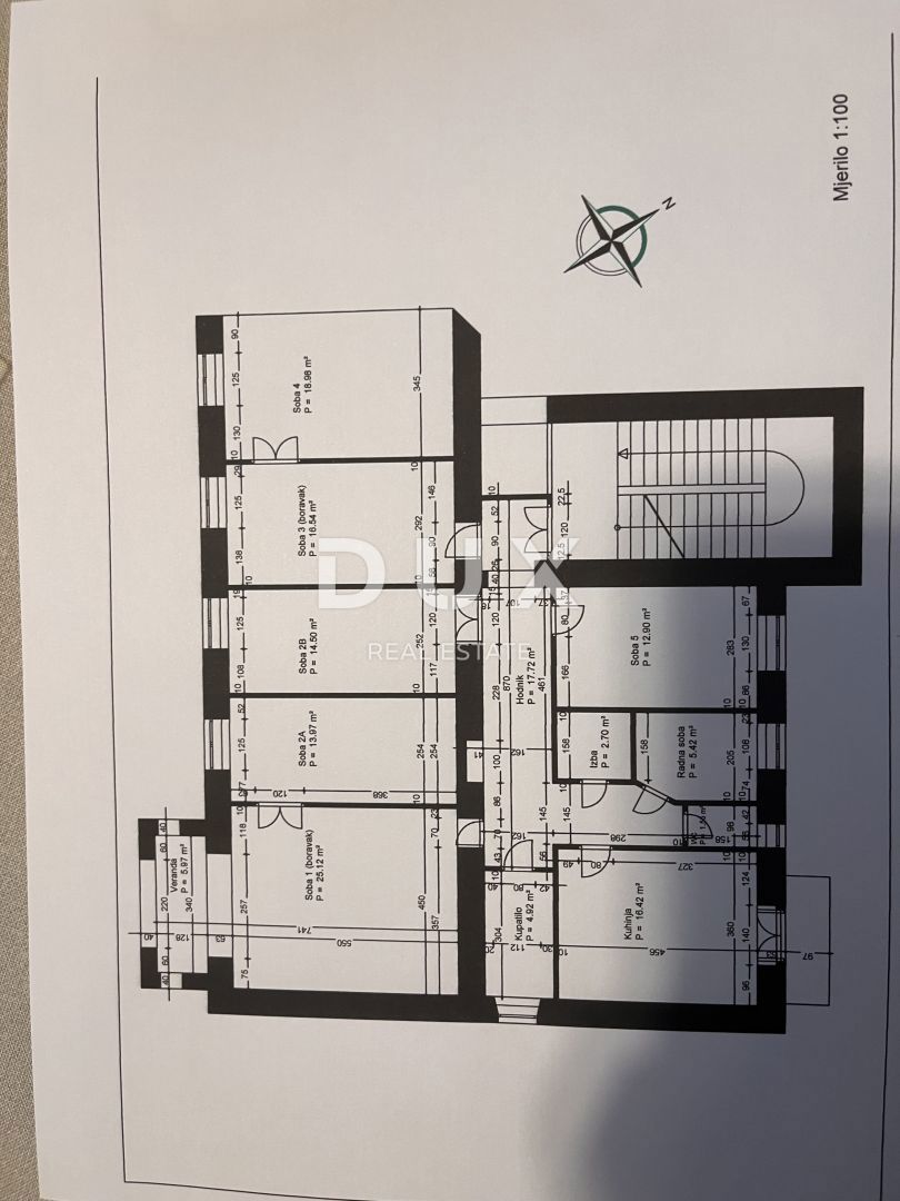 RIJEKA, BELVEDER - Appartamento con 6 camere da letto, loggia e balcone per investimento in ottima posizione