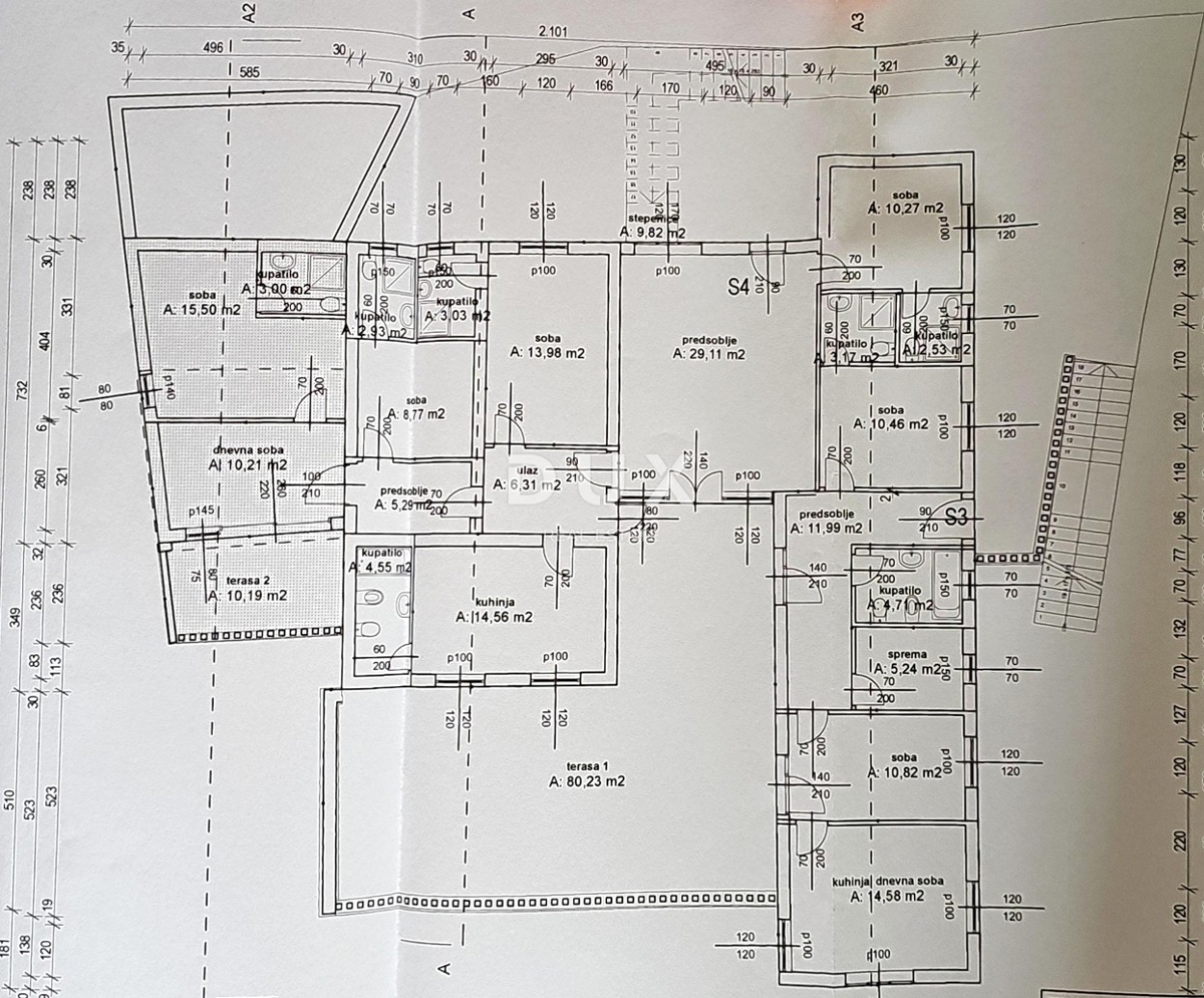 ISOLA DI BRAČ, SUMARTIN - Casa in pietra con garage, seconda fila al mare