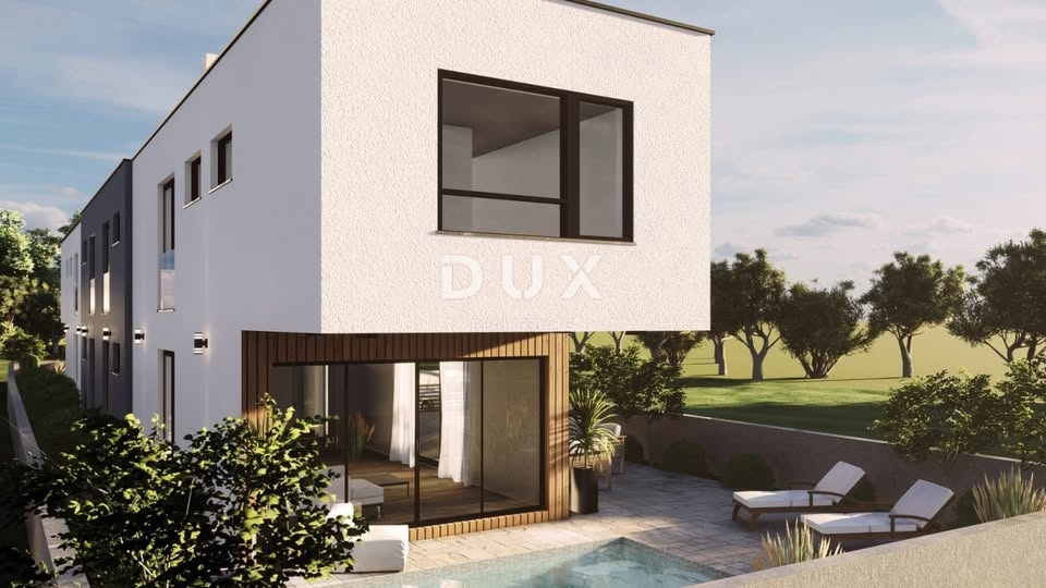 ZADAR, VIR - Terreno con permesso di costruzione e infrastrutture