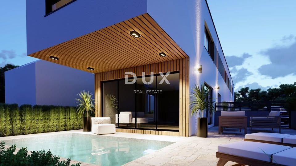 ZADAR, VIR - Terreno con permesso di costruzione e infrastrutture