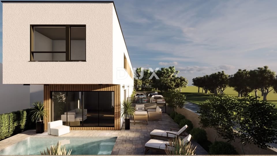 ZADAR, VIR - Terreno con permesso di costruzione e infrastrutture