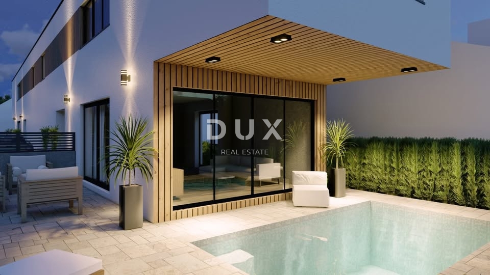 ZADAR, VIR - Terreno con permesso di costruzione e infrastrutture