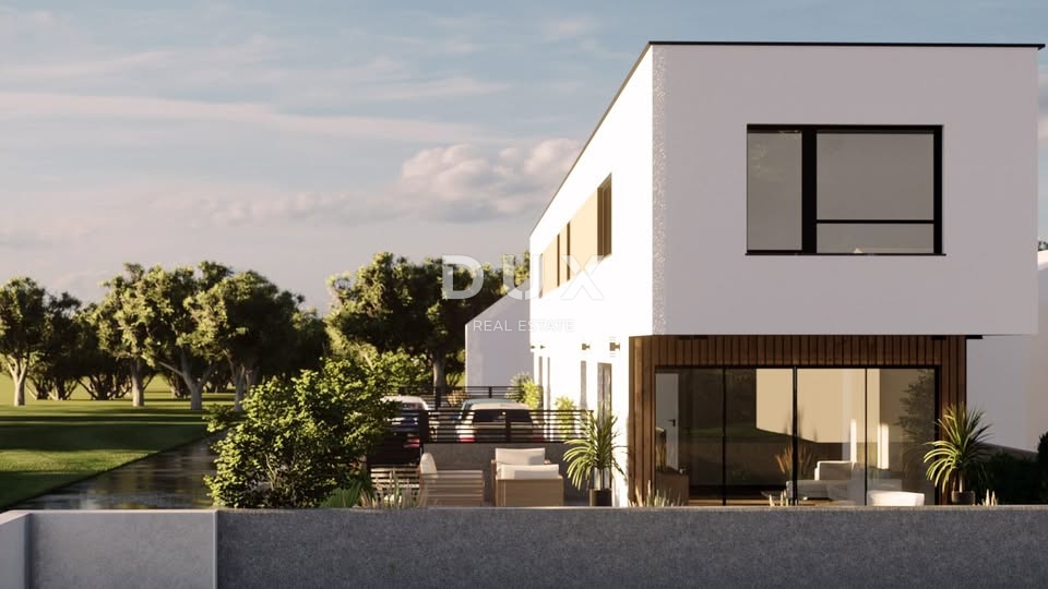 ZADAR, VIR - Terreno con permesso di costruzione e infrastrutture