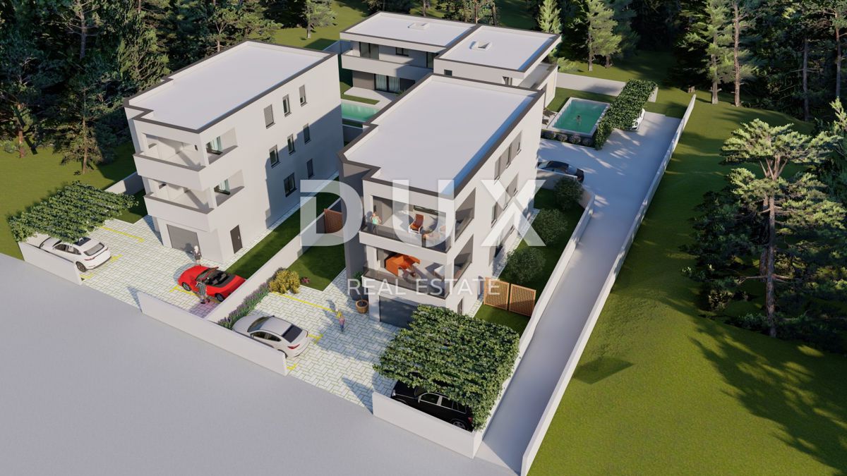 ISTRIA, MEDULIN - Appartamento con 3 camere da letto e soggiorno con garage al 2° piano di un nuovo edificio a 900 metri dalla spiaggia