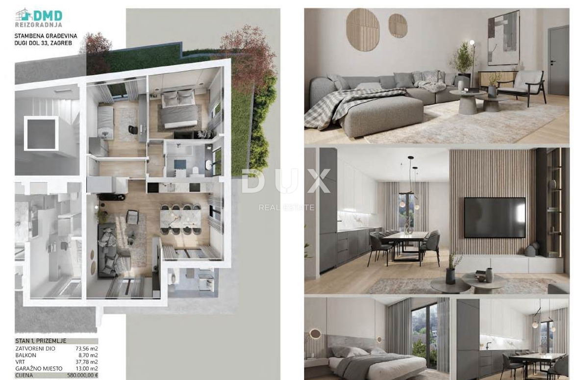 ZAGABRIA, SREBRNJAK - moderno appartamento con tre camere da letto in posizione tranquilla