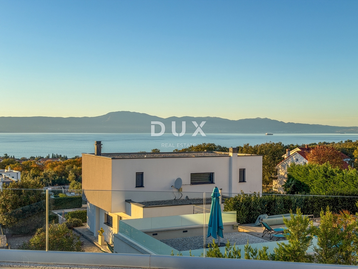 ISOLA DI KRK, MALINSKA – villa indipendente con piscina, vista mare e massima privacy