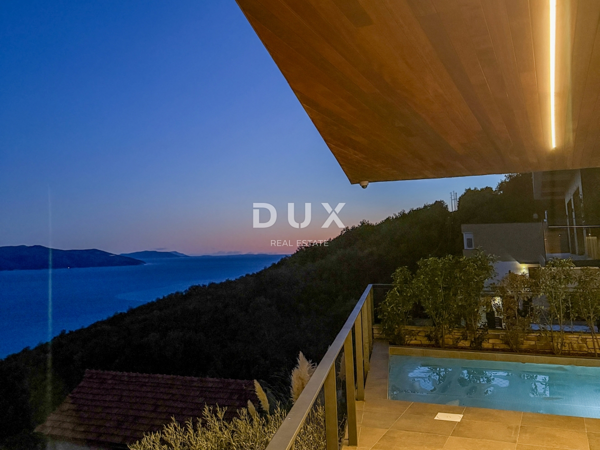 ISOLA DI KRK, MALINSKA – villa indipendente con piscina, vista mare e massima privacy