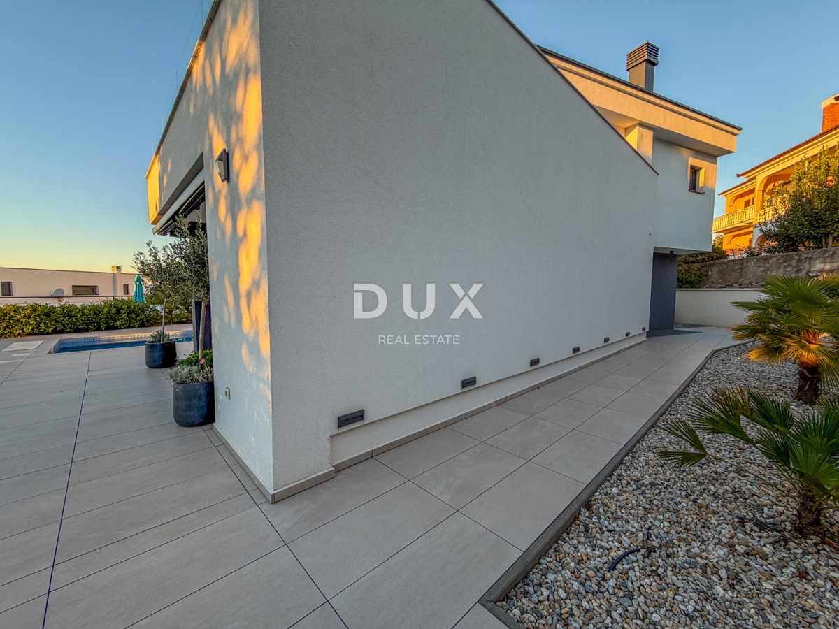 ISOLA DI KRK, MALINSKA – villa indipendente con piscina, vista mare e massima privacy